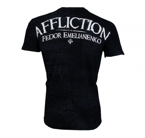 Именная футболка Affliction Fedor Emelianenko Warbird T-Shirt - black купить